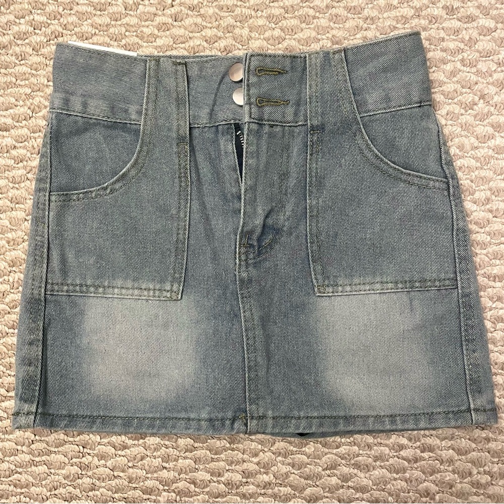 Vintage Denim Short Skirt